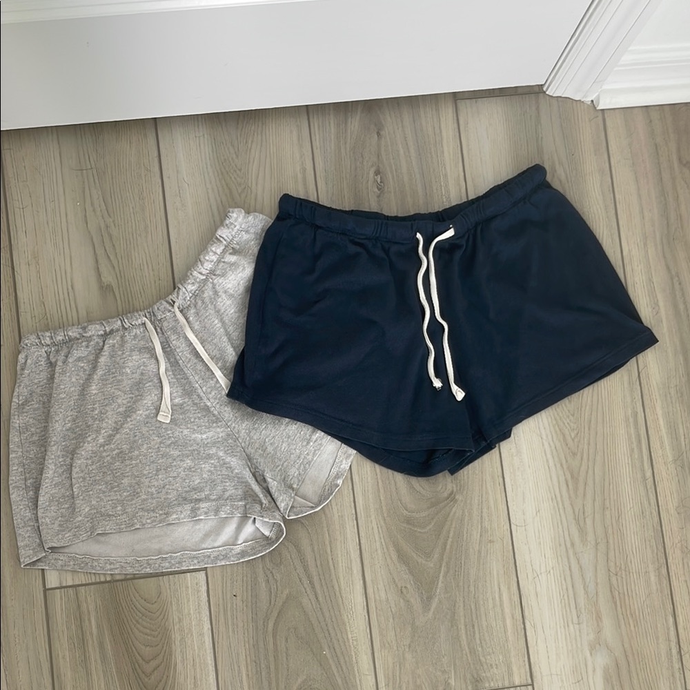 C&C California Gray and Black Athletic Shorts